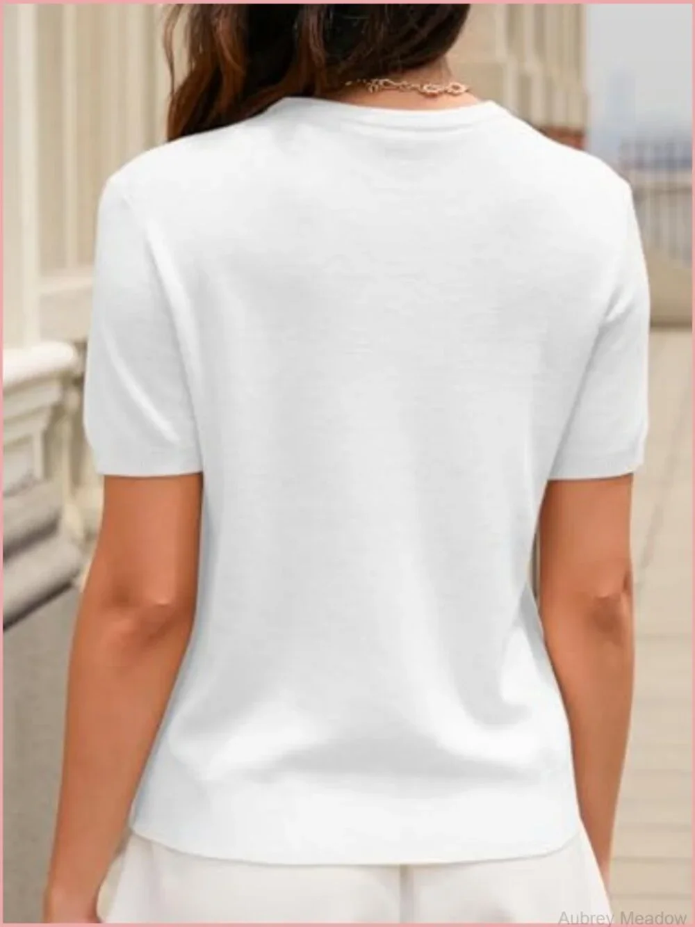 Short Sleeve Crew Neck Sweater Lightweight Knit Pullover Summer Top